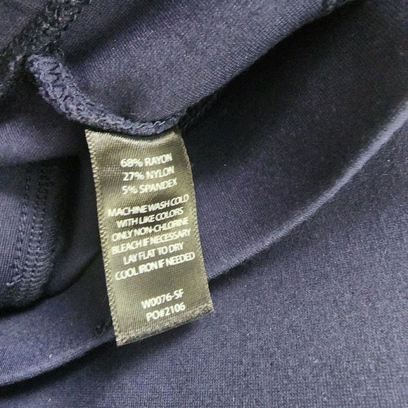 Betabrand Navy Blue Straight Leg Classic Dress Yoga Pants Size Large - Picture 10 of 10